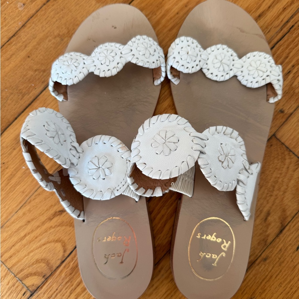 Jack Rogers Women's Cream Sandals